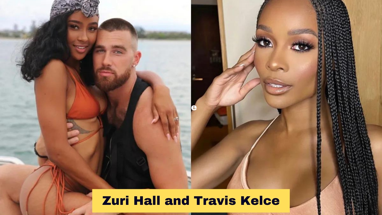 Zuri Hall and Travis Kelce